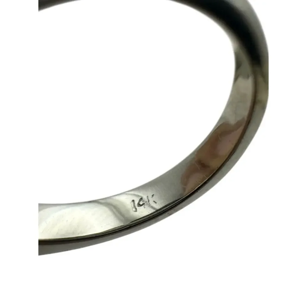 14K White Gold Diamond 1.2cttw Salt & Pepper Solitaire Ring (5)